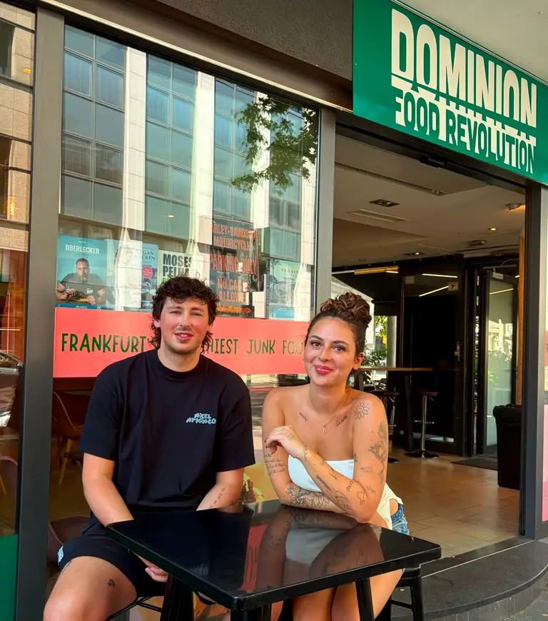 Bruno Albrecht und Zoe Rosenfeld – Geschäftsführung von Dominion Food Revolution in Frankfurt